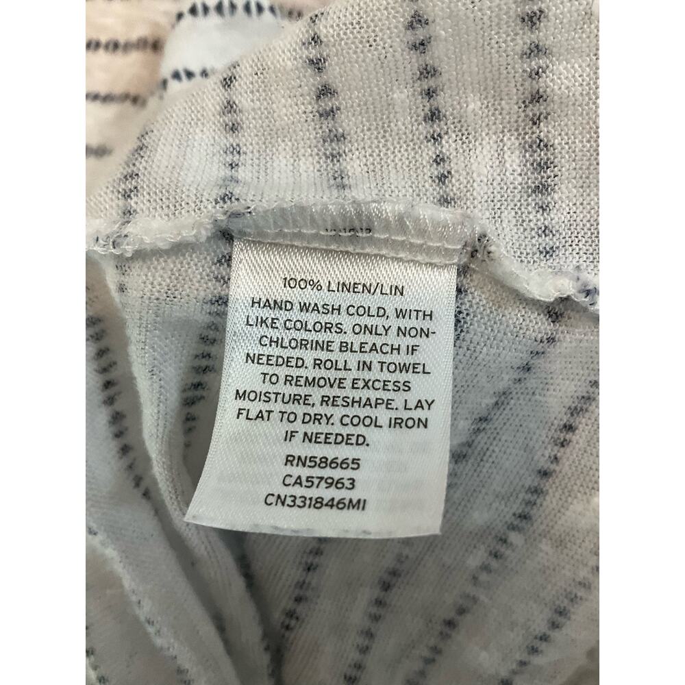 Caslon Linen Racerback Striped Tank Top Size XS - Picture 6 of 7